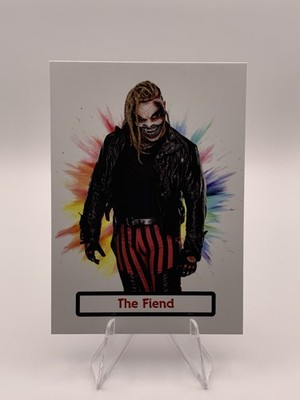 The Fiend CUSTOM WWE Card ACEO Color Burst Design