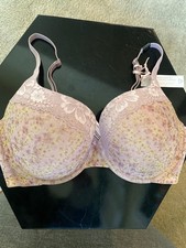 Victorias Secret Body By Victoria Perfect Shape Bra Size 36DD Lavender Floral