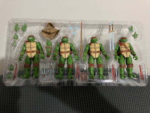 NECA TMNT Teenage Mutant Ninja Turtles 4er Pack Eastman Laird Lawson Mirage lose