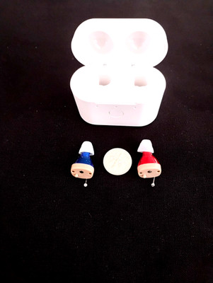 TWO RECHARGEABLE tiny digital amplifiers 3 programs NOISE & HIGH FREQUENCY