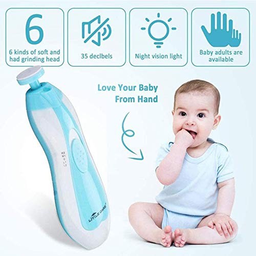 Baby Electric Nail File, 8 in 1 Safe Baby Nail Trimmer, Baby Nail Clippers wi... - Picture 2 of 9