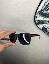 PRADA Men  s L nea rossa Black Designer Sunglasses FREE SHIPPING    