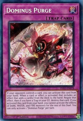 Yugioh! Dominus Purge - INFO-EN078 - Secret Rare - 1st Edition Near Mint, Englis