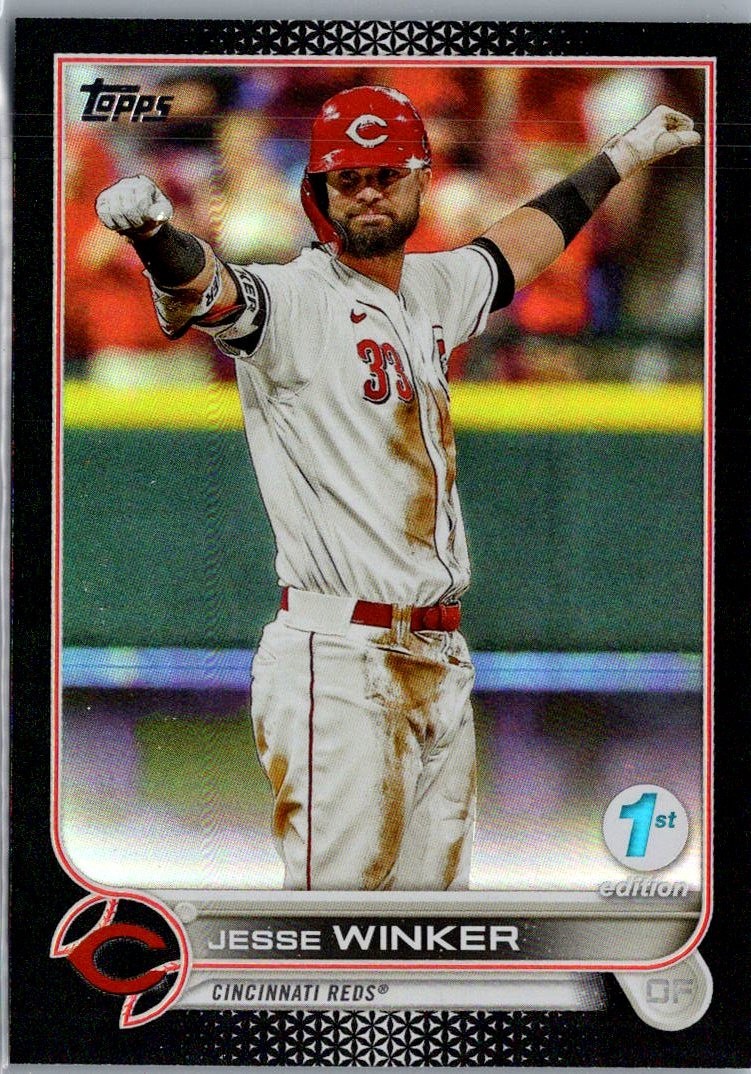 2022 Topps 1st Edition #81 Jesse Winker Black  Foil #/25