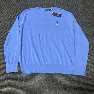 2021 Polo Ralph Lauren Cotton Crewneck Sweater Pullover Sweatshirt Size M NEW