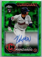 2024 Topps Chrome Sapphire Update Series Kyle Manzardo On-Card Rookie Autograph