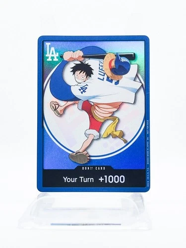 2026 ONE PIECE LOS ANGELES DODGERS MONKEY D LUFFY DON CARD PROMO SHIPS NEXT DAY