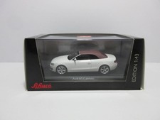 1/43 Schuco Audi A5 Cabriolet Ibis White seat soft top brown Minicar