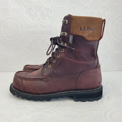 LL Bean Mens Kangaroo Upland Hunter Boots Size 11 Leather Waterproof Primaloft