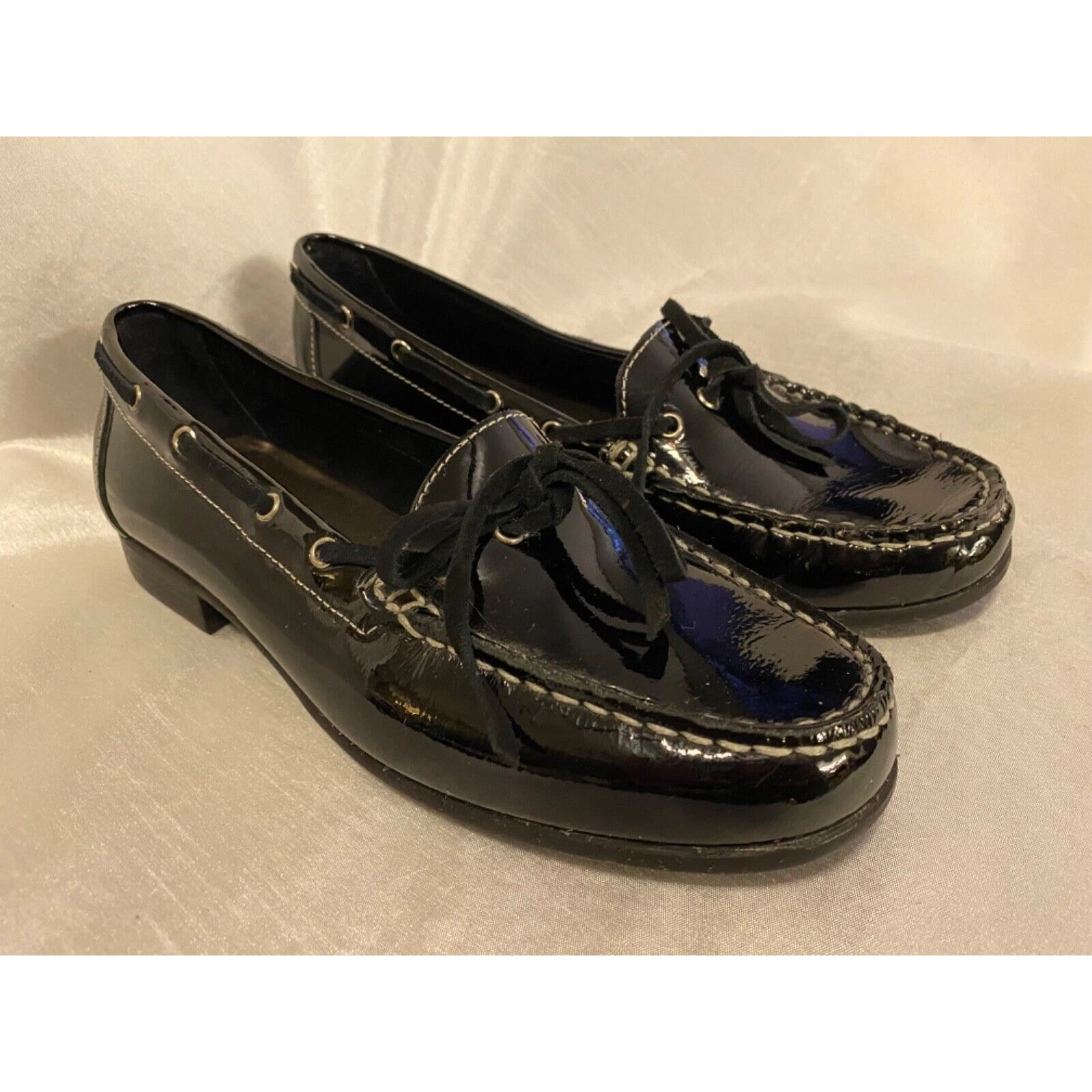 Scarpe mocassini Clarks Bendables donna 8 5 nero vernice comode