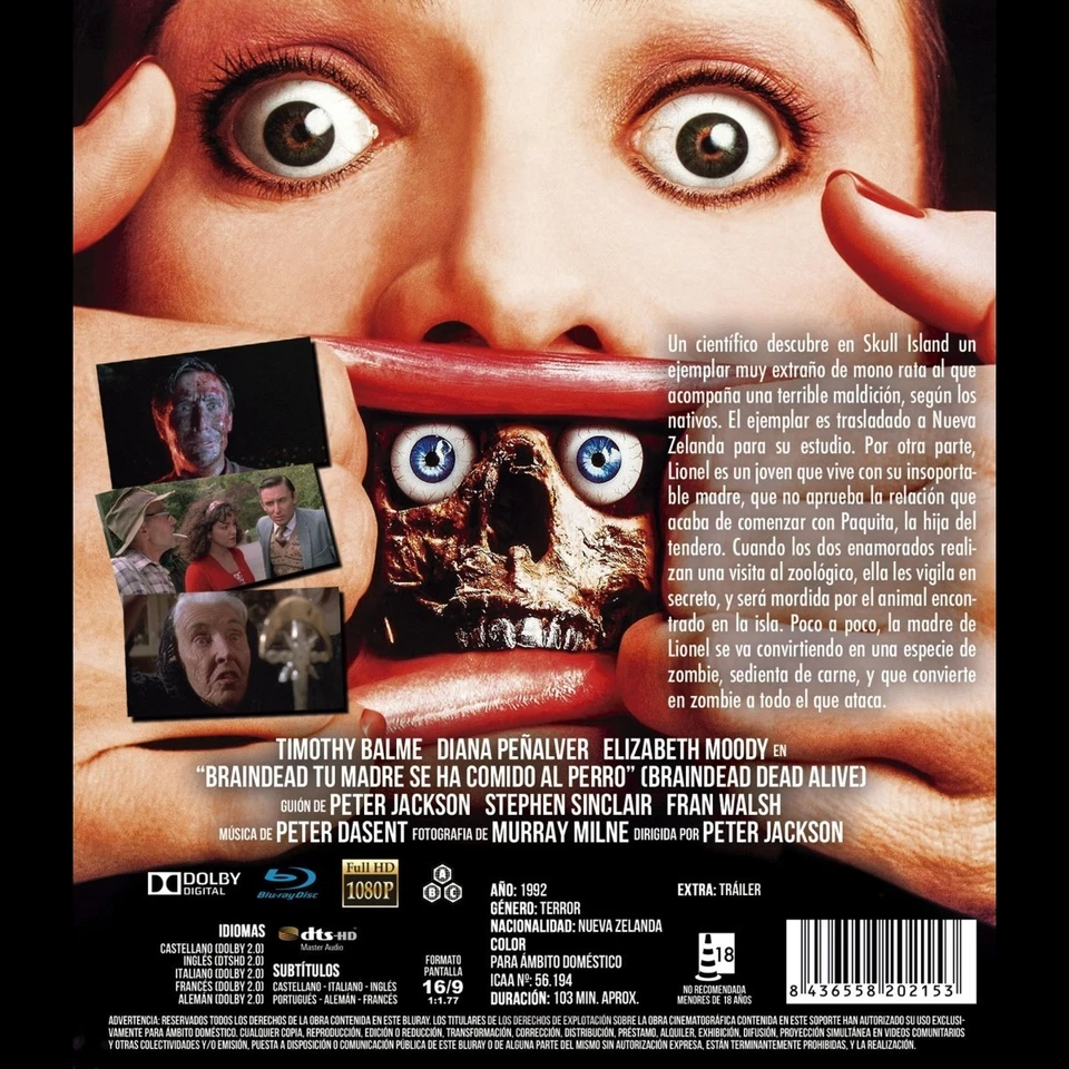 Splatters - Gli schizzacervelli - Blu ray - Brain Dead Import con audio Italiano - Immagine 2 di 3