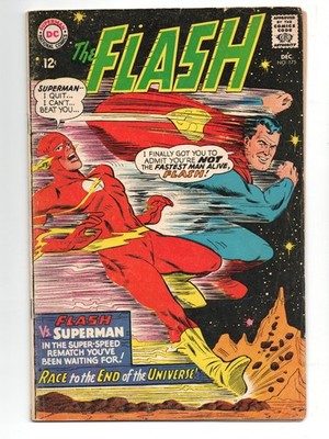 FLASH #175 (1967) - GRADE 4.5 - DC 2ND RACE AGAINST SUPERMAN SILVER AGE