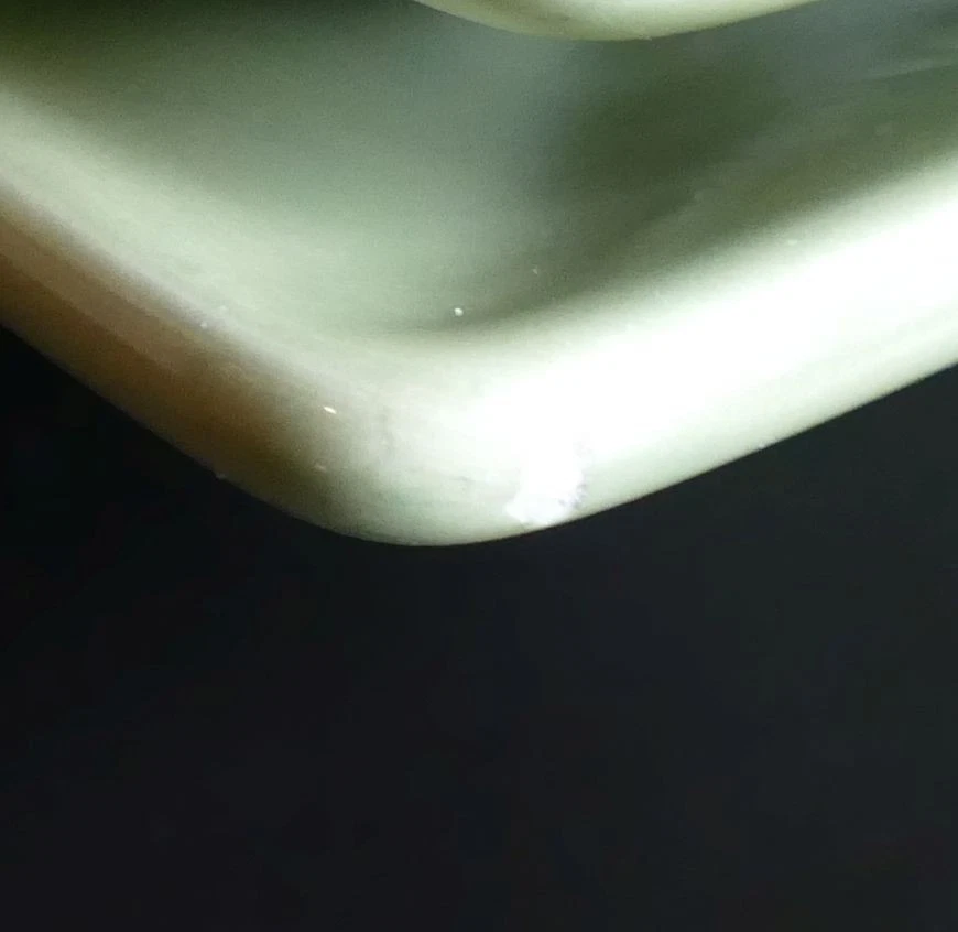 Set of 3 Corsica Square Dinner Plate 10 3/8" Sage Green - Image 3 of 4