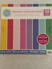 Craft Smith 12 x 12 Paper Pad Fresh Solids 48 sheets Special Edition