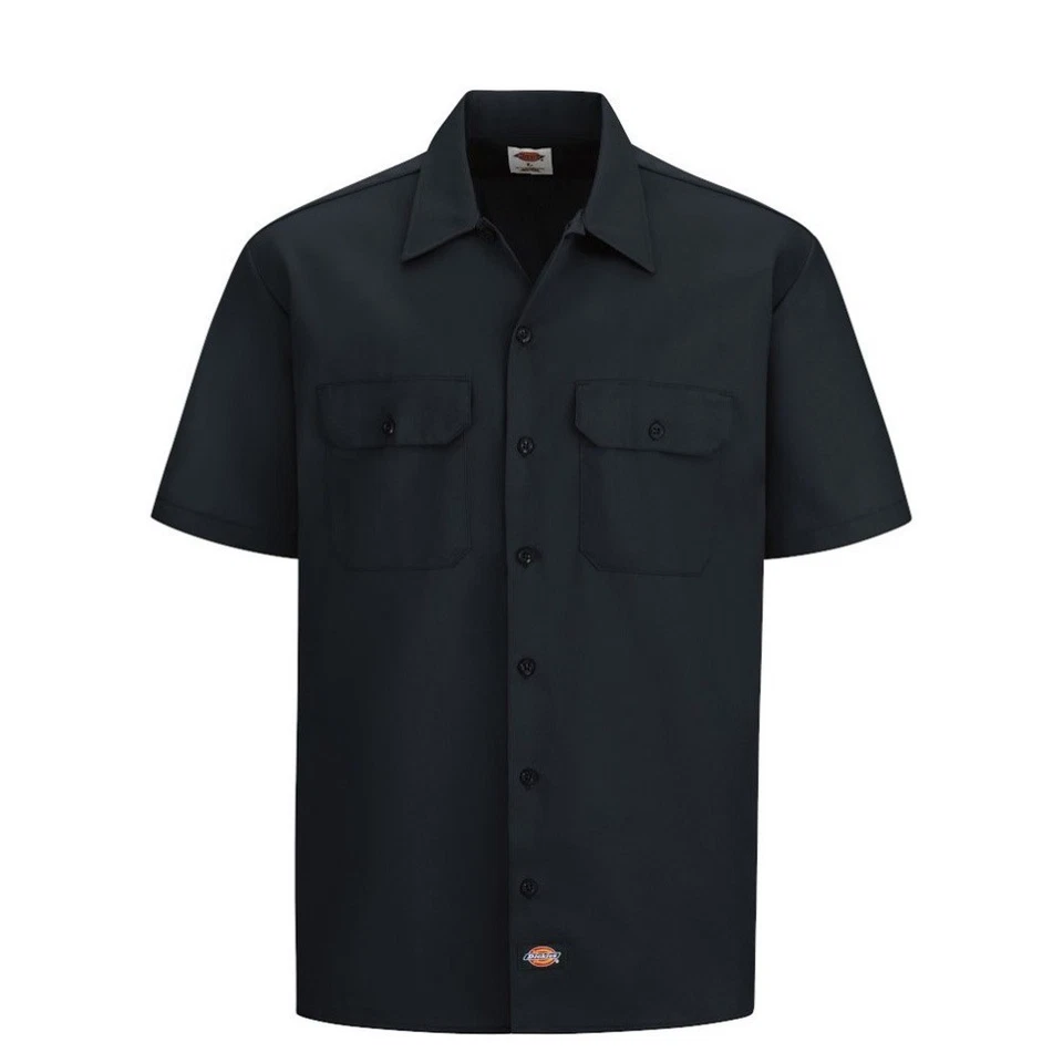 Camisa de trabajo Dickies para hombre manga corta informal ajuste original abotonada 1574 Foto 2 de 4