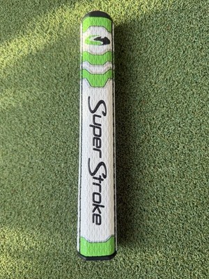 New !! SuperStroke CounterCore Slim 5.0 Putter Grip   ( White / Green )