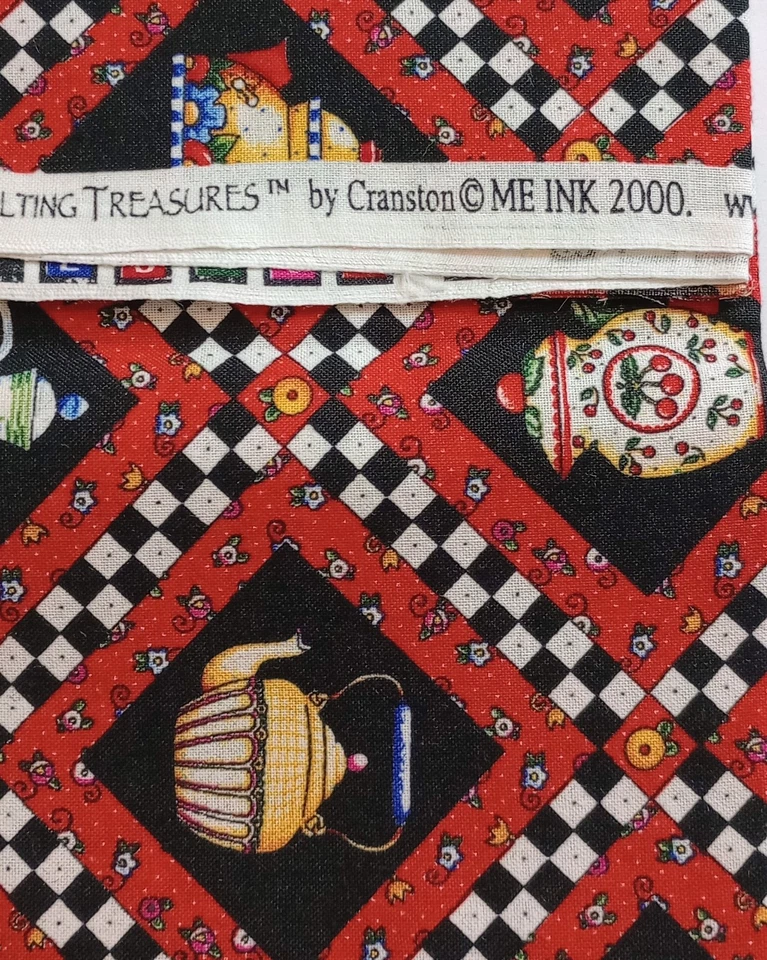 Tetera Receta para Friends Home 2002 tela Mary Engelbreit 3 cuartos de grasa Foto 2 de 4