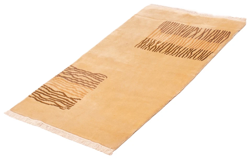 Vintage Ivory Traditional 3'0" x 5'3" Hand-Knotted Oriental Wool Area Rug - Image 4 of 4