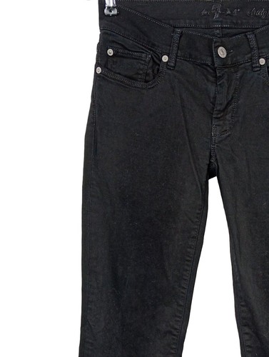 7 FOR ALL MANKIND Pantalón de tubo Mujeres Pantalón Talla EU 38 negro - Imagen 3 de 6