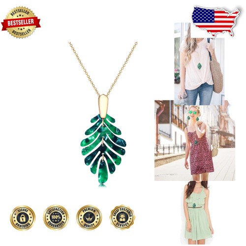 Elegant Lightweight Acrylic Leaf Earrings - Tortoise Charm for Summer Style
