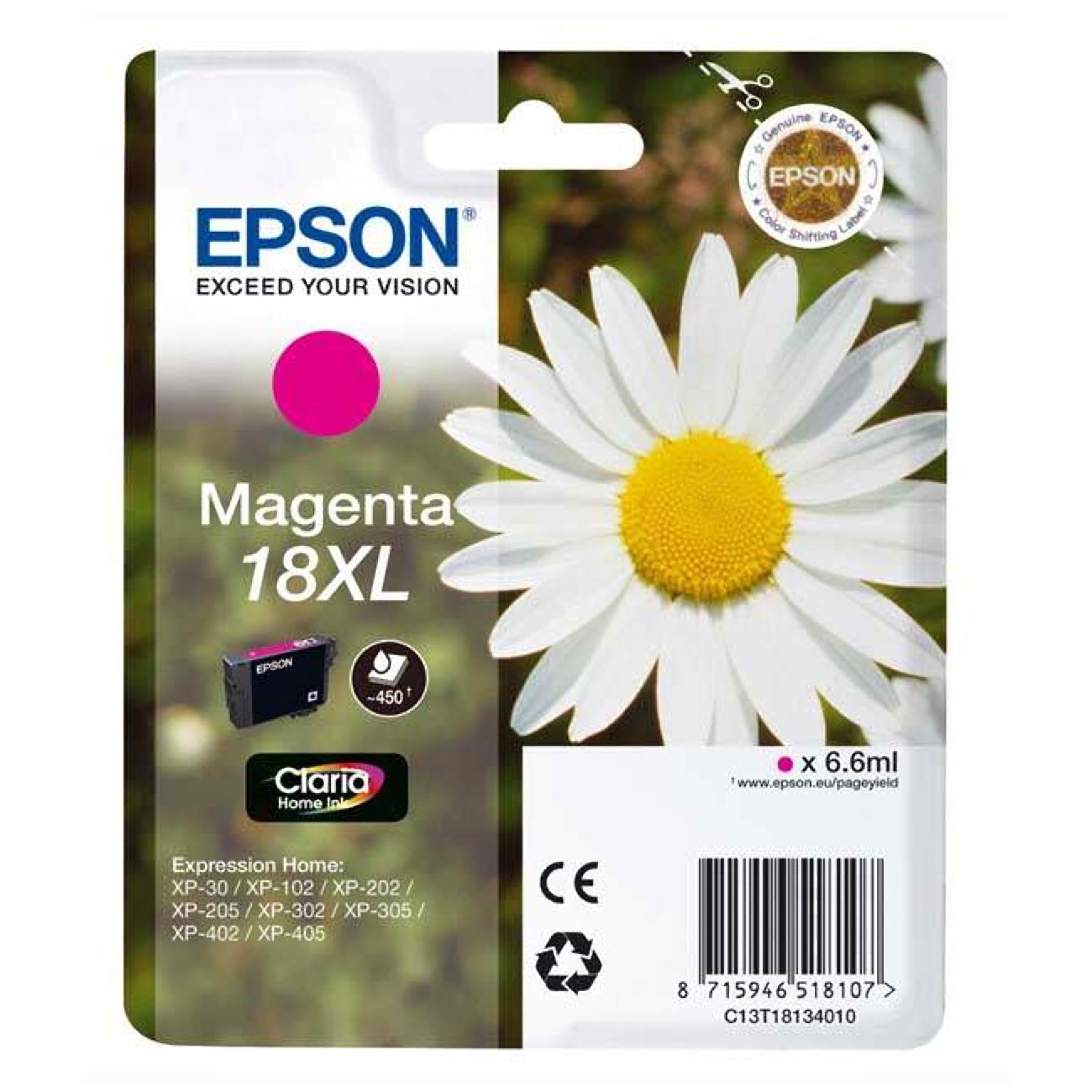 Epson Singlepack Magenta 18XL Claria Home Ink - Image 4