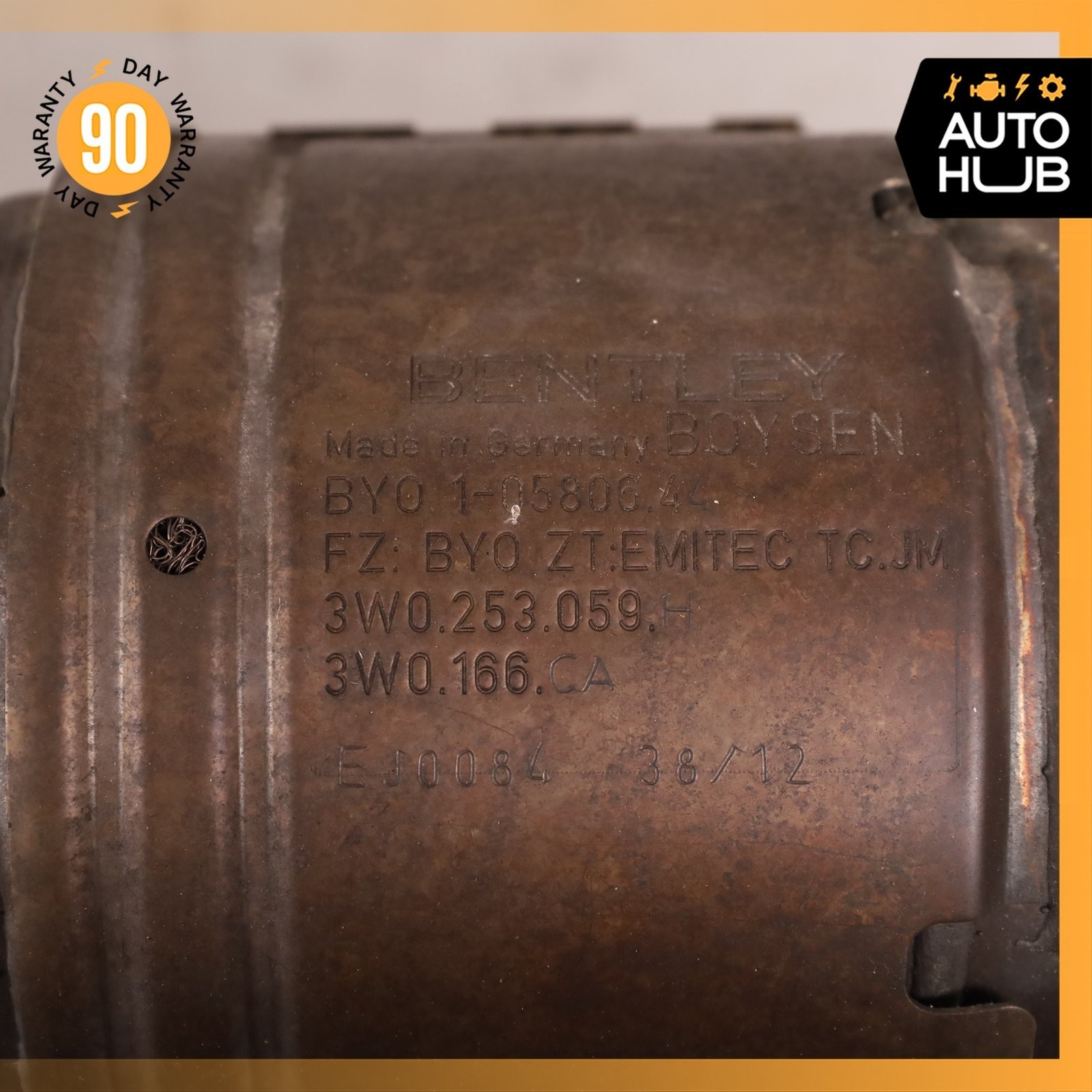 12-18 Bentley Continental GT GTC 6.0L Exhaust Downpipe Left 3W0253059H OEM 30k