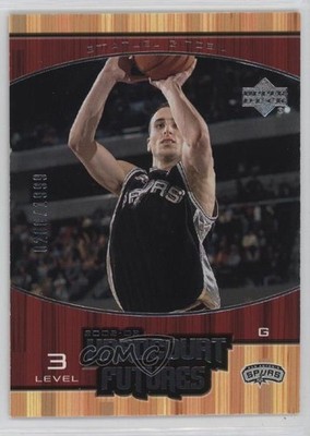2002-03 Upper Deck Hardcourt Futures Level 3 /1999 Manu Ginobili Emanuel HOF 4g8