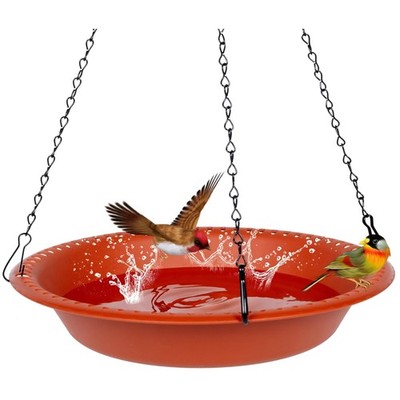 Lightweight Hanging Bird Feeder 12'' Bowl Rust-Proof