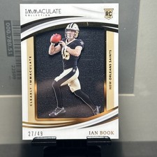 2021 Panini Immaculate Ian Book Clearly Rookie Jerseys RC Rookie #/49 Saints