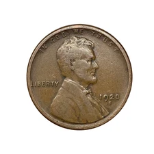 1920-S Lincoln Wheat Penny Cent - G/VG Good or Better Very Nice