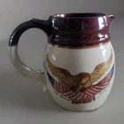 McCoy Pottery Pitcher NATIONAL GALLERY of ART Spirit of '76 Eagle (V14)