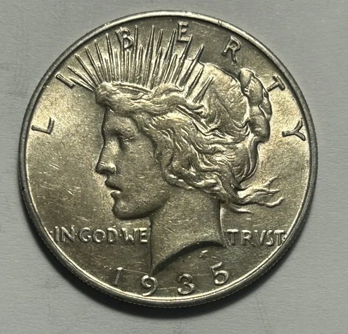 1935 S PEACE DOLLAR AU