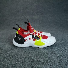 Nike Air Huarache Shoes Youth Size 5.5Y White Red Volt Black Sneaker AQ2431-100