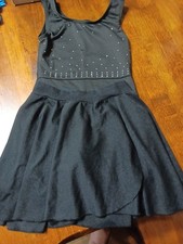 Girls' Dancewear Tank Leotard with Skirt - Cat  Jack  Black Sz. 6/7