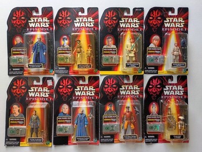 STAR WARS 1998 EPISODE I ACTIONFIGUR 8 STÜCK KONVOLUT MOC