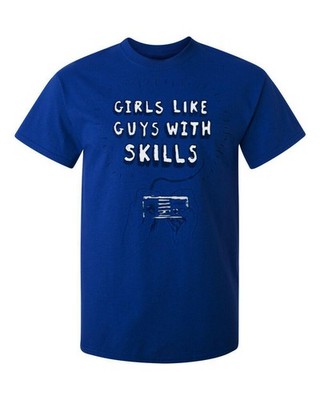 Nintendo Girls Like Guys With Skills T-Shirt, Small
