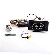 Auto Car LCD Meter Digital Oil Pressure Voltage Water Temperature Gauge 4-in-1