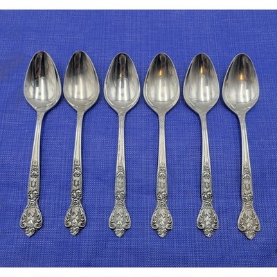 Versailles by MSI Stainless Japan Set 6 Oval Soup Spoons 7 3/8 