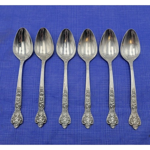 Versailles by MSI Stainless Japan Set 6 Oval Soup Spoons 7 3/8”