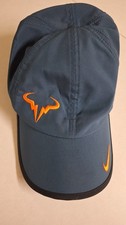 Nike Rafa Nadal Featherlight Tennis Hat - Squadron Blue w/Black and Total Orange