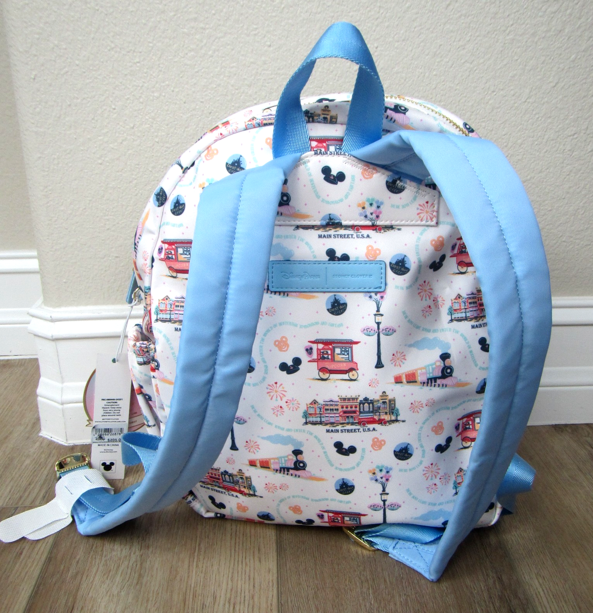 NEW DISNEY STONEY CLOVER LANE WHITE BACKPACK BAG MAIN STREET  display picture 2