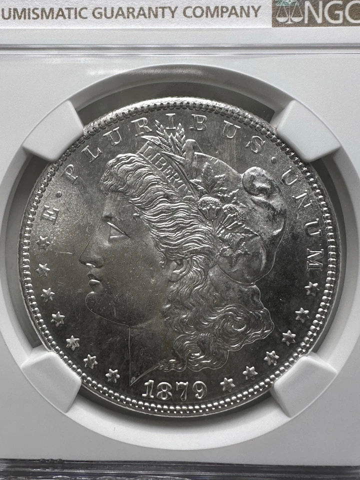 1879-S Morgan Silver Dollar NGC MS63 – Bright Luster Clean Fields Key Date Coin - Image 4 of 4