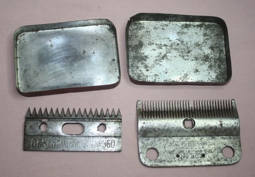 VINTAGE ADVERTISING STEWART HORSE CLIPPER PLATE & TIN / CAN TOP PLATE - Bild 3 von 5