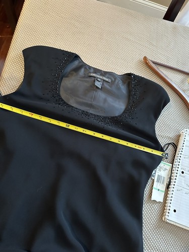 Jones Wear Women's Dress SZ 8 Flared Black Evening Dress Beading New W Tags - Bild 3 von 12