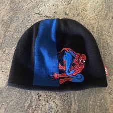 Marvel Spider-Man Youth Knit Beanie Winter Hat Embroidered Logo 2007