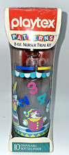 Playtex Patterns Baby Bottle Nurser Trial Kit Circus Clowns 8 oz VTG Vintage '91