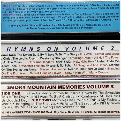 Smoky Mountain Memories Traditional Hymns Faith Christian Music Cassettes 1-3 - Picture 3 of 10