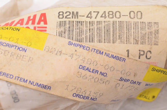 82m-47480-00-00 Yamaha Shock Absorber 82M474800000 Genuine OEM Part for ...