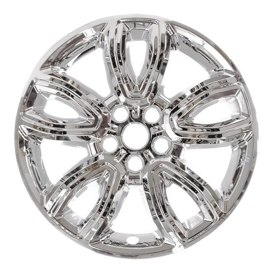 Juego de 4 tapacubos cubiertas de rueda cromadas para Ford Explorer 2021 2022 18" Foto 3 de 4