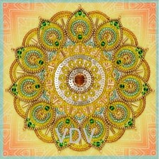 Bead Embroidery Kit Mandala Money magnet DIY VDV Beaded needlepoint